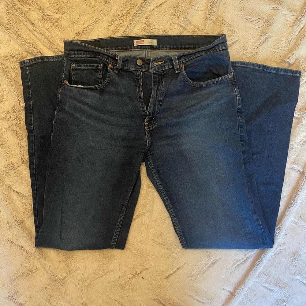 Dark Blue Denim Jeans